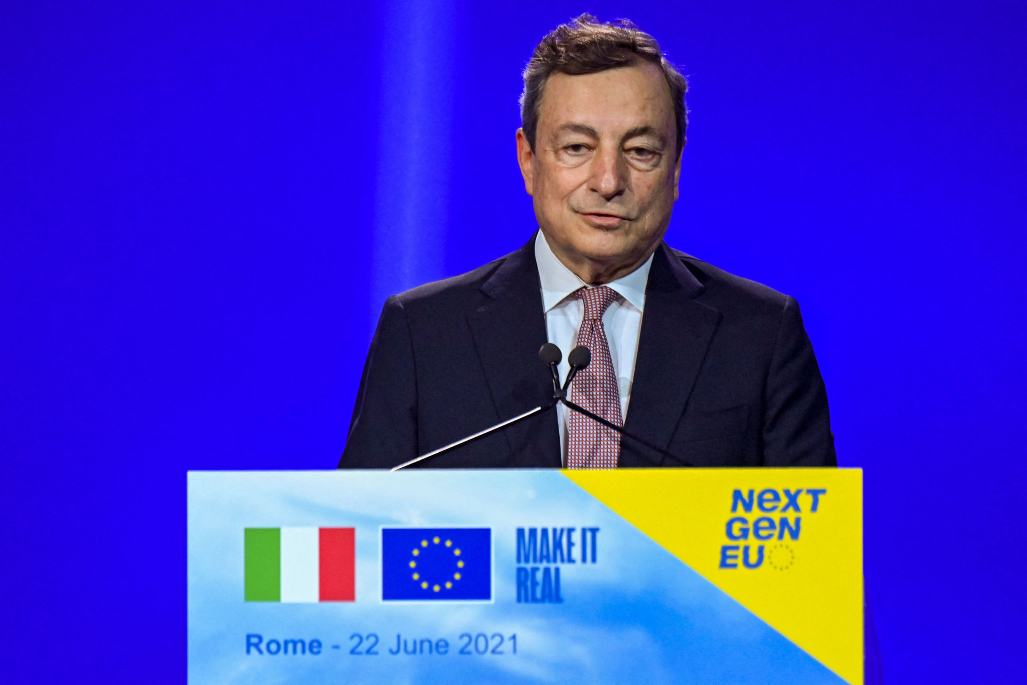 Italian Prime Minister Mario Draghi called for the Euro 2020 final to be moved away from London due to a rise in coronavirus cases ©Getty Images