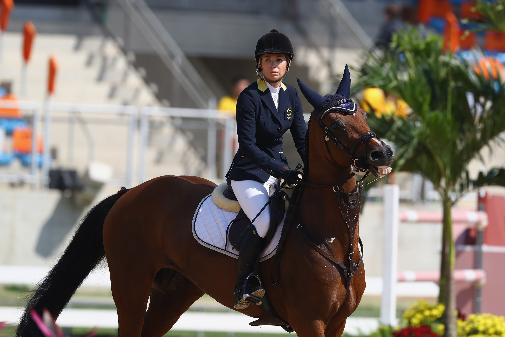 Australia's Edwina Tops-Alexander has the chance to close the gap at the top of the season standings at the Longines Global Champions Tour event in Paris ©Getty Images