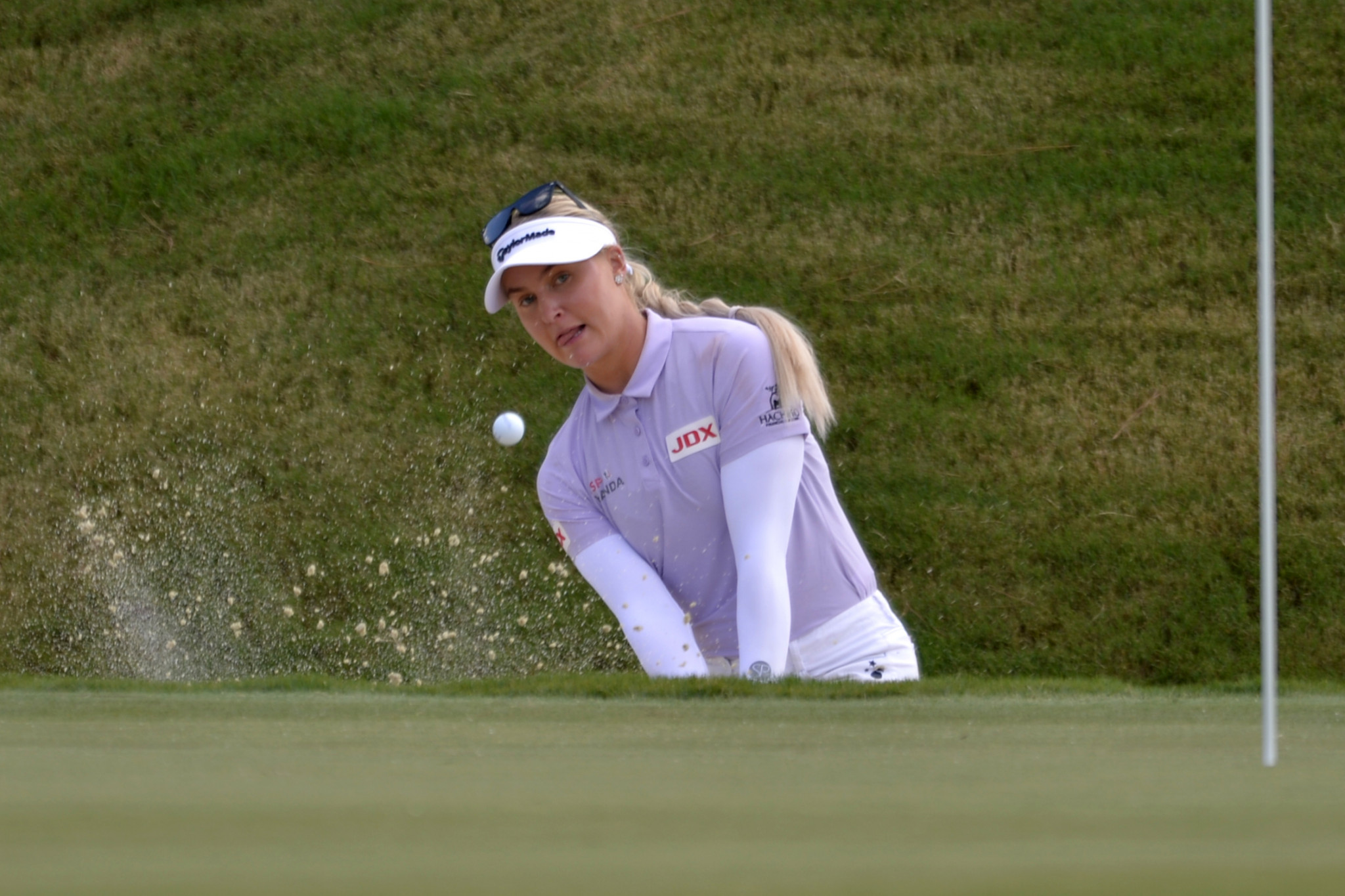 England's Charley Hull is one shot off the lead in second ©Getty Images