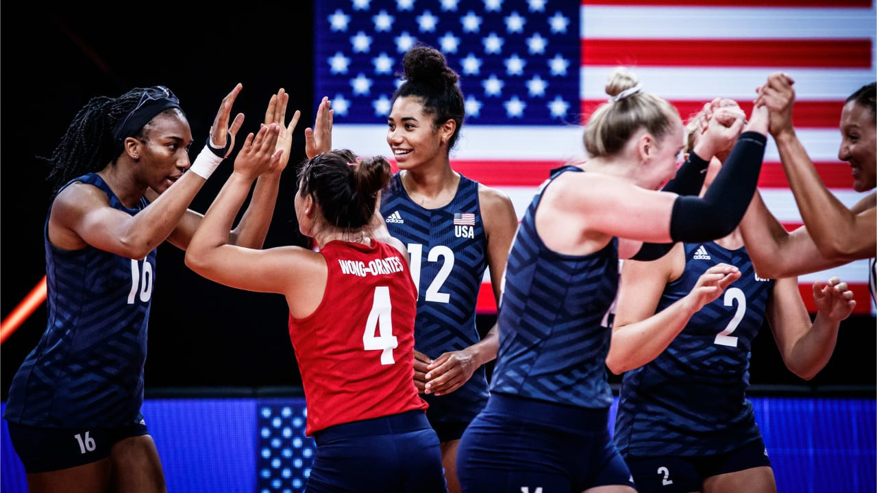 US complete women's Volleyball Nations League hattrick with victory