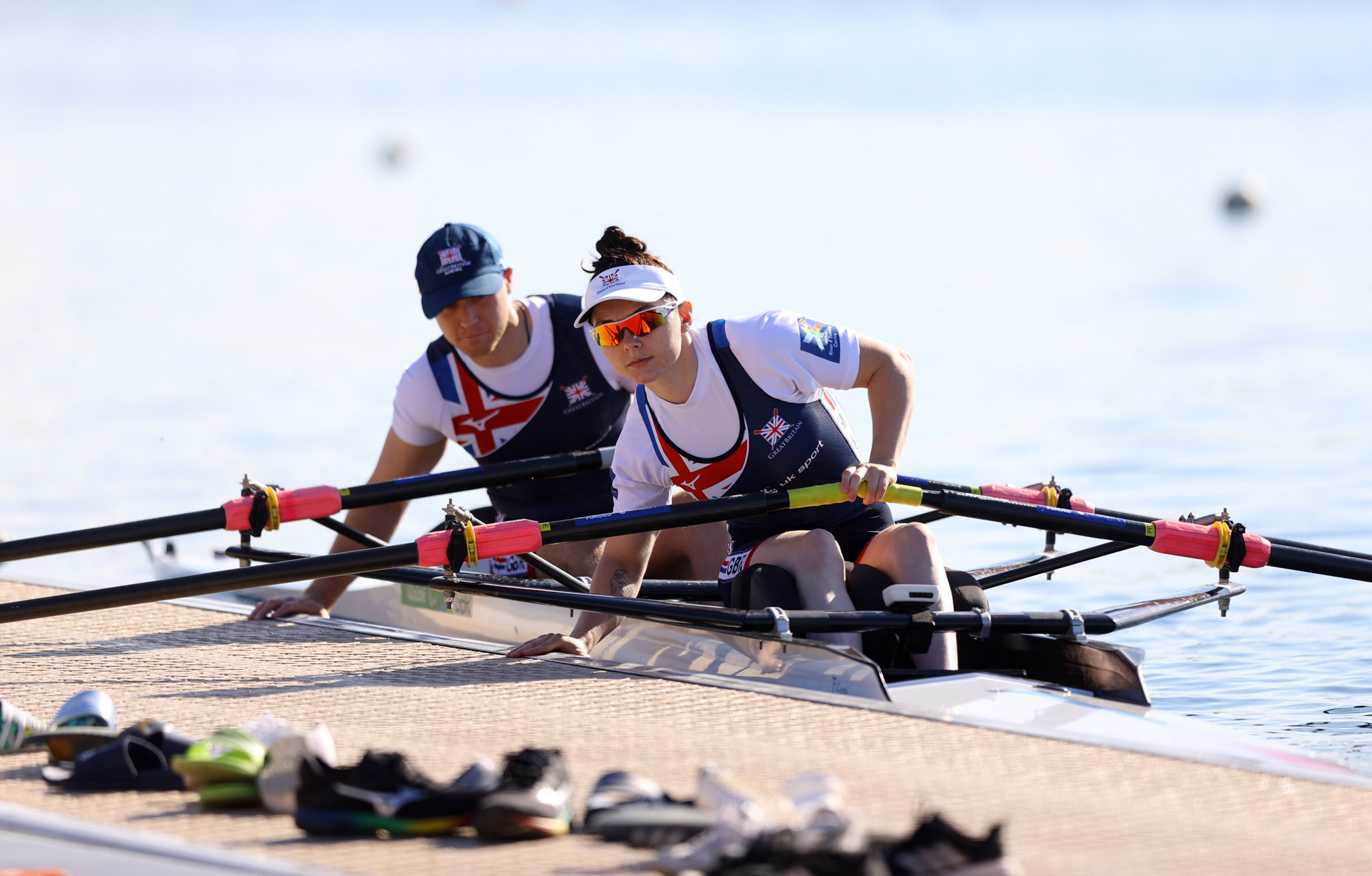 Lauren Rowles and Laurence Whiteley will look to defend their Paralympic titles in the mixed sculls ©Getty Images