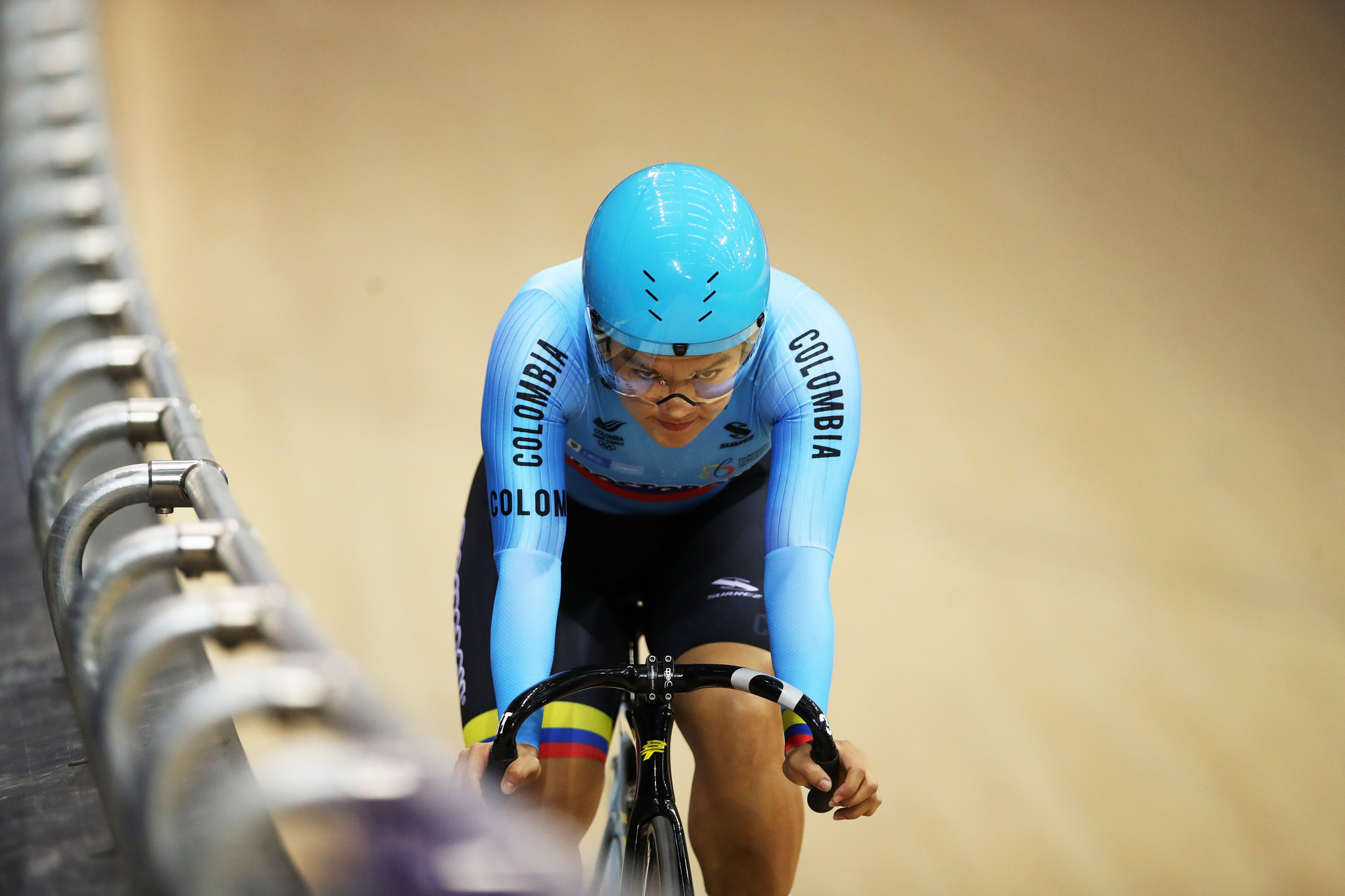 Martha Bayona Pineda won the women's sprint for Colombia at the Pan American Track Cycling Championships in Lima ©Getty Images