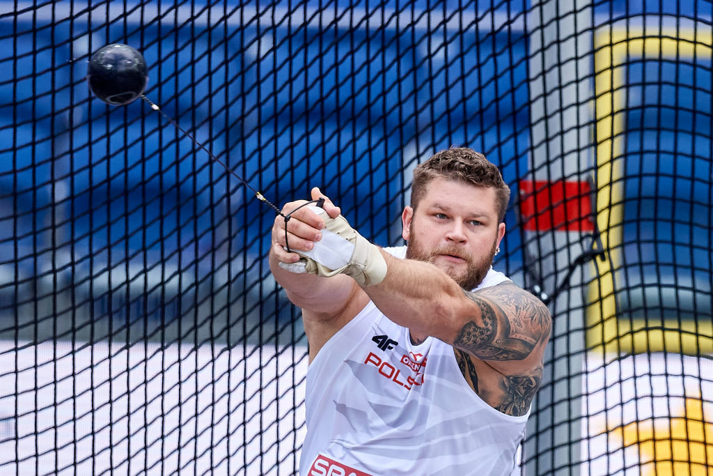 Four-time world hammer champion Pawel Fajdek faces a strong challenge from fellow Pole Wojciech Nowicki in tomorrow's World Athletics Continental Tour Gold meeting at Bydgoszcz ©Getty Images