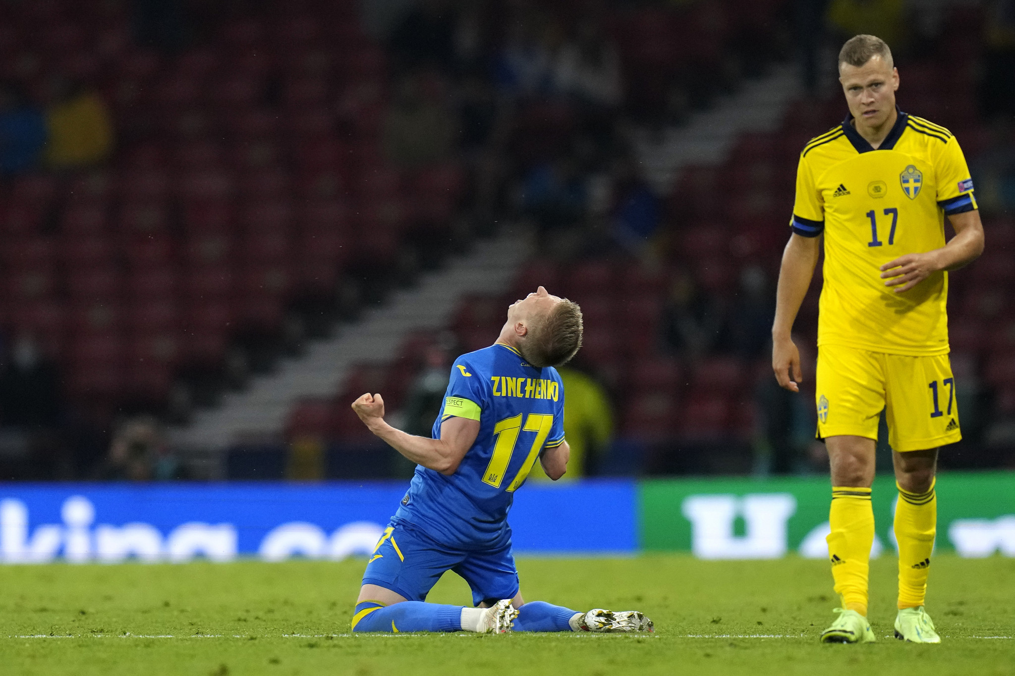 Oleksandr Zinchenko scored one goal and created another as Ukraine reached the quarter-finals of the European Championship for the first time ©Getty Images
