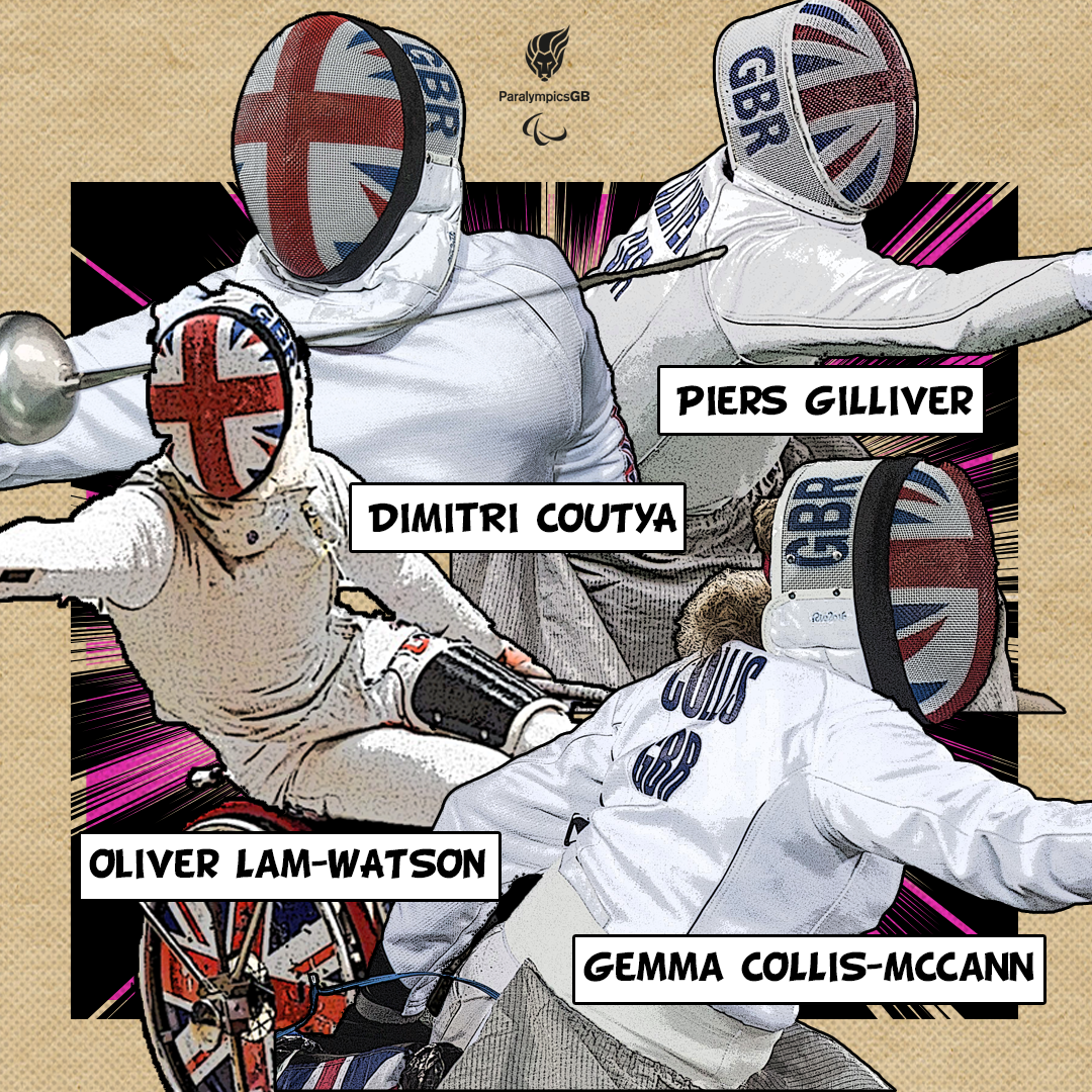 ParalympicsGB has named a four-member wheelchair fencing squad for Tokyo 2020 ©ParalympicsGB