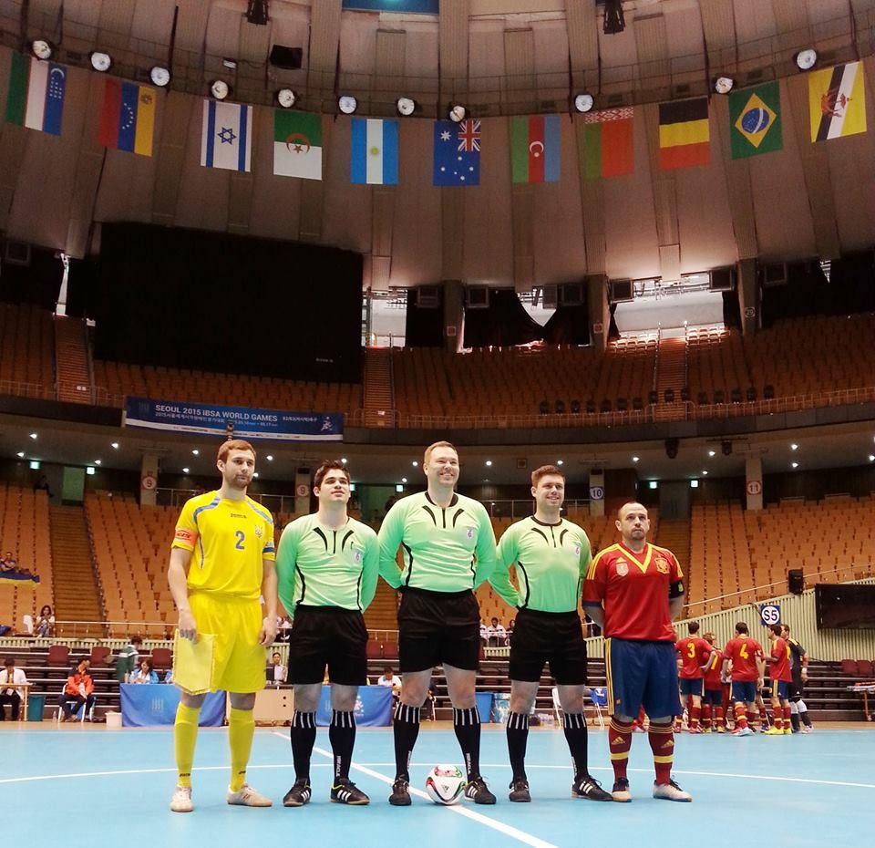 Ukraine will face Spain in the final of the IBSA Partially Sighted Football World Championships tomorrow