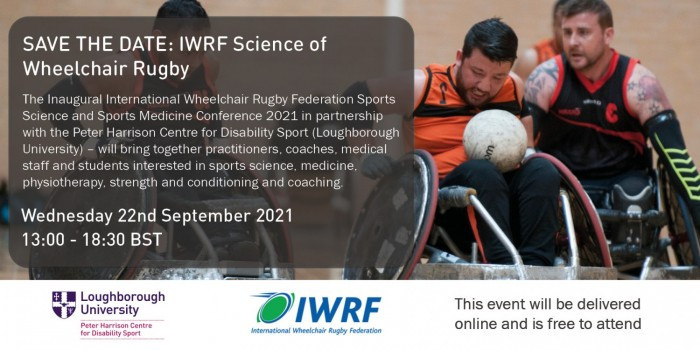 The International Wheelchair Rugby Federation and Loughborough University are teaming up for the event ©IWRF
