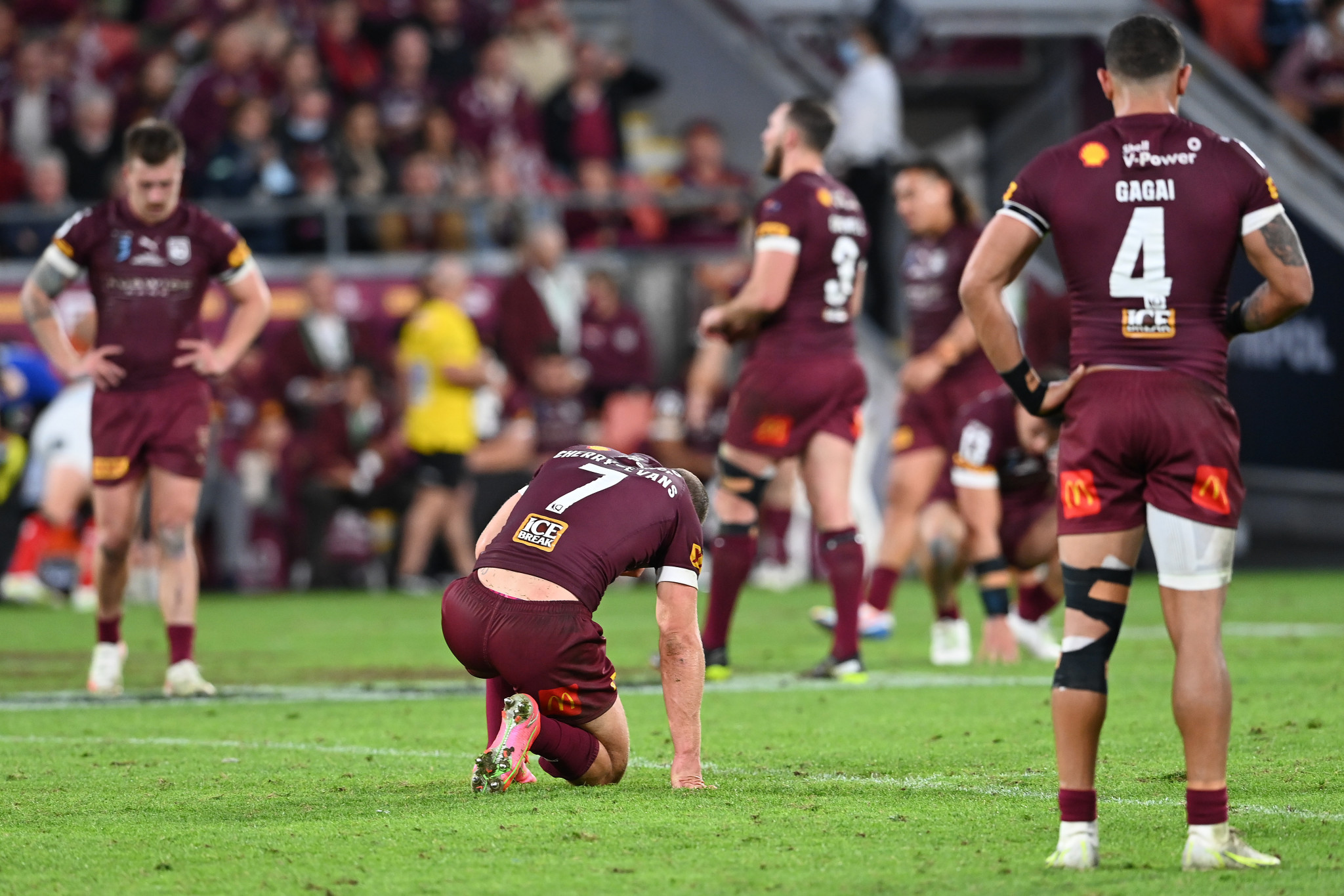 The Queensland Maroons have endured a difficult State of Origin series so far following comprehensive defeats in their first two matches ©Getty Images  