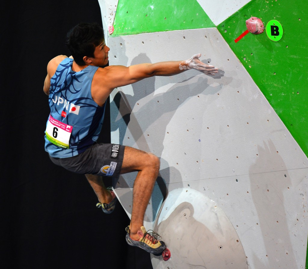 Domen Skofic won the men's competition which means Slovenia has now won at least one gold at every IFSC Lead World Cup this year ©IFSC