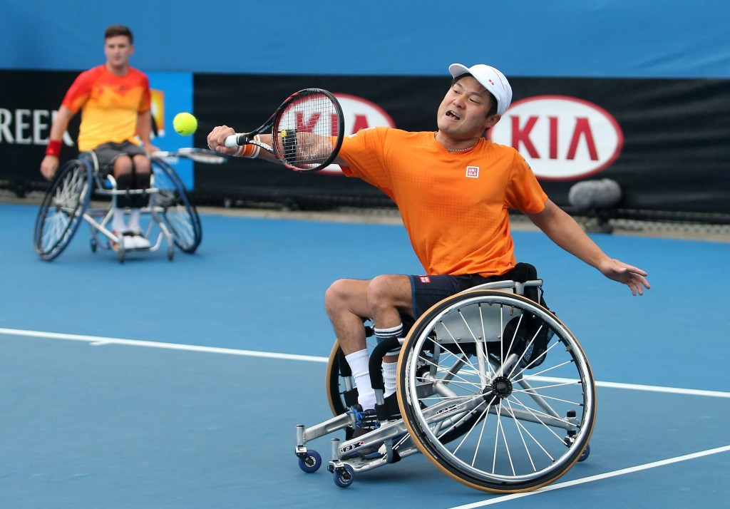 Great Britain’s Gordon Reid and Japan’s Shingo Kunieda teamed up to win their men's wheelchair doubles semi-final at the Australian Open ©Getty Images