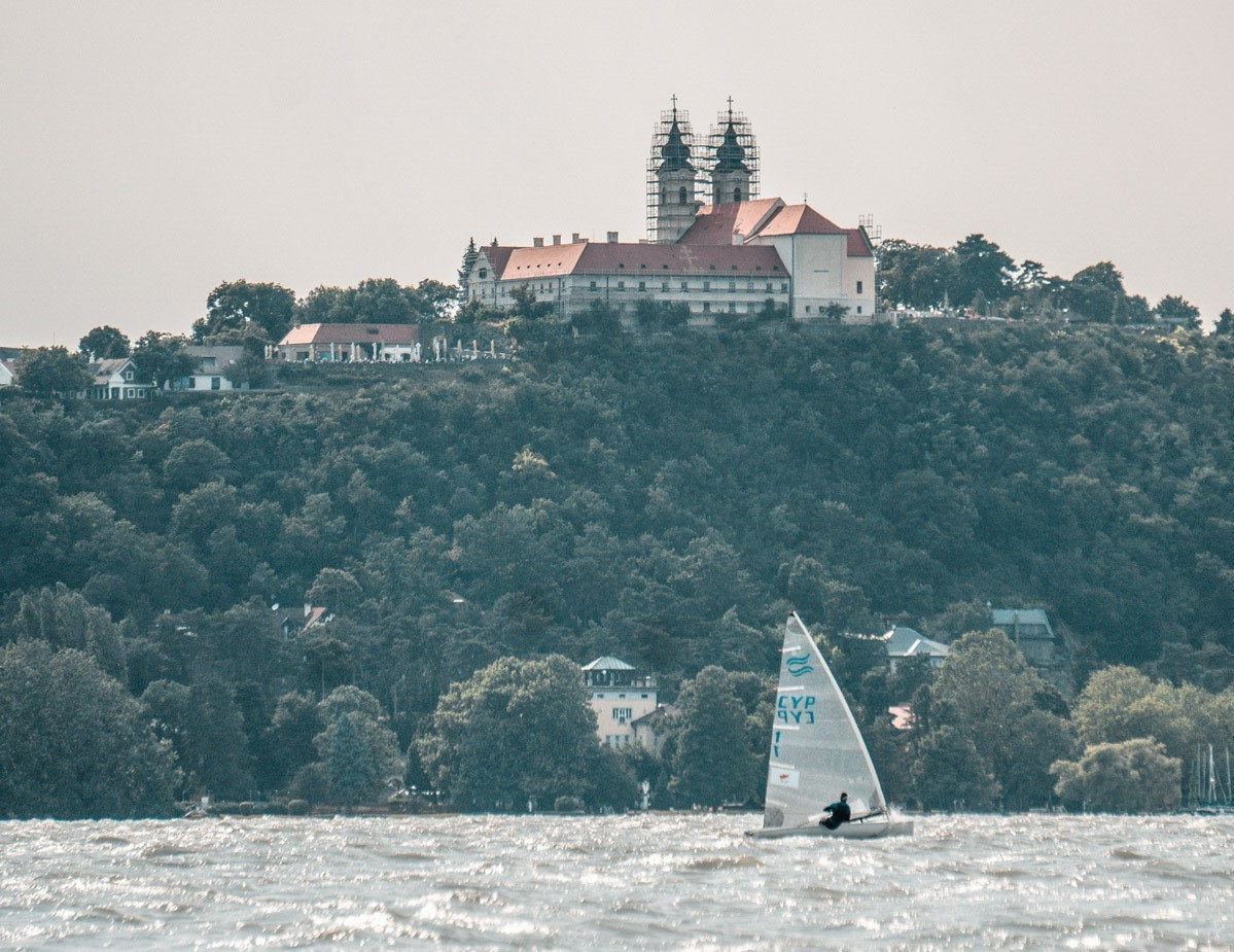 Lake Balaton is the venue for the Under-23 Finn World Championships ©International Finn Class/Marcell Mohácsi