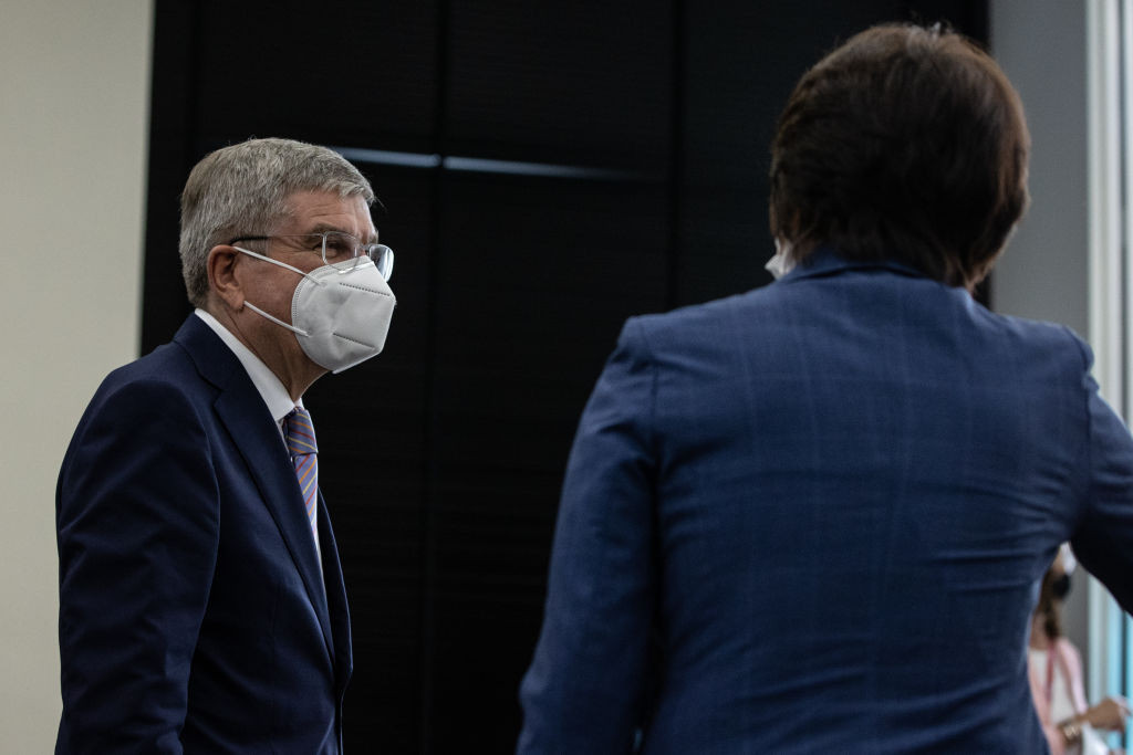 IOC President Thomas Bach is out of quarantine after arriving in Tokyo last week ©Getty Images