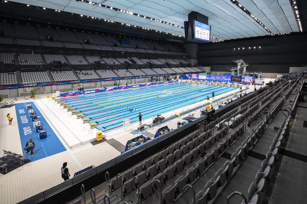 Athletes will not be allowed to demonstrate on the pool deck pool deck at Tokyo 2020 ©Getty Images