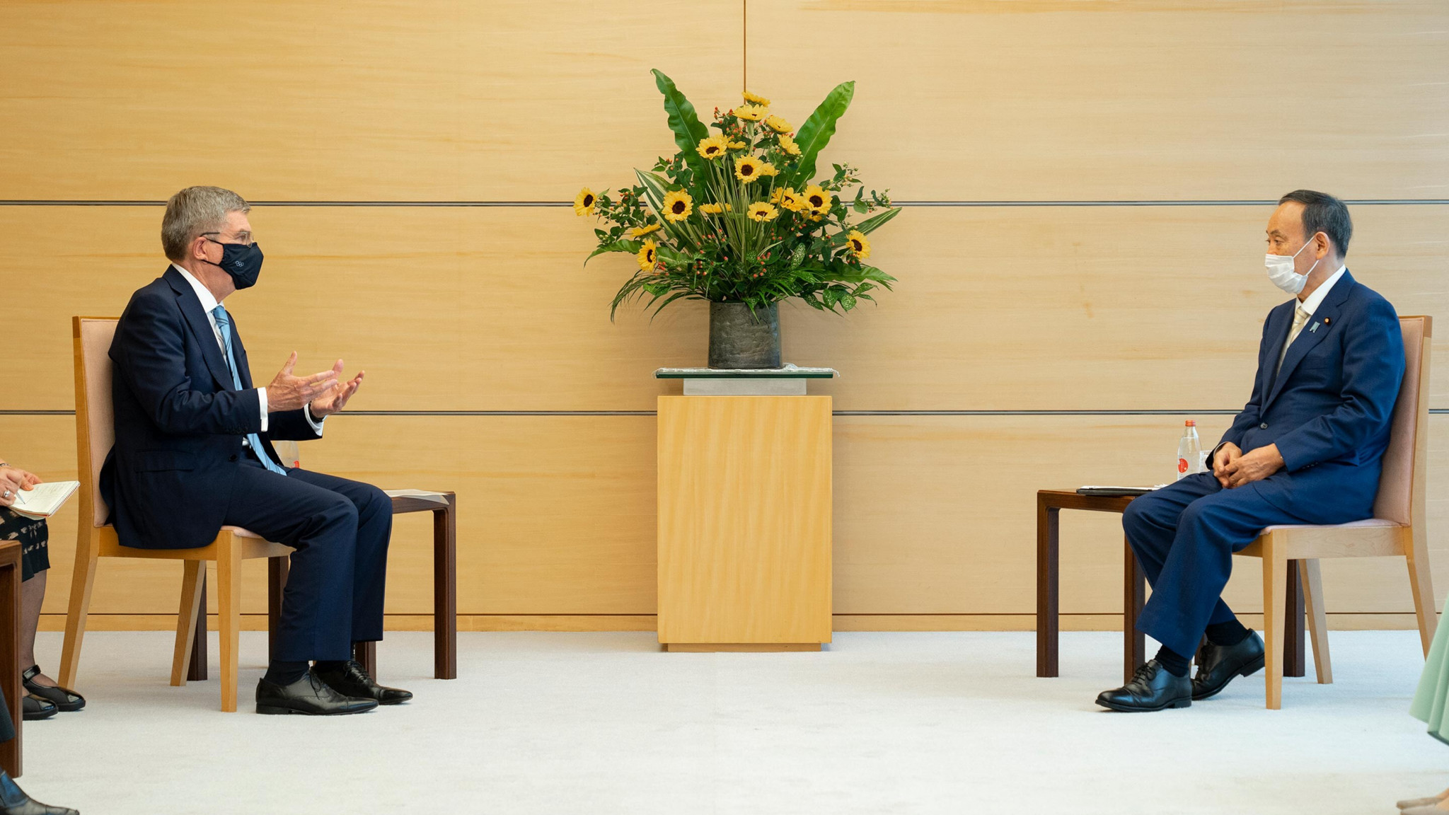 IOC President Thomas Bach met with Japanese Prime Minister Yoshihide Suga in Tokyo today ©IOC 
