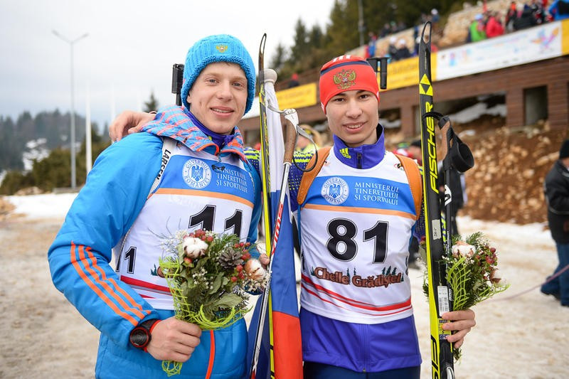 Russia claimed gold and bronze in the men's youth sprint race