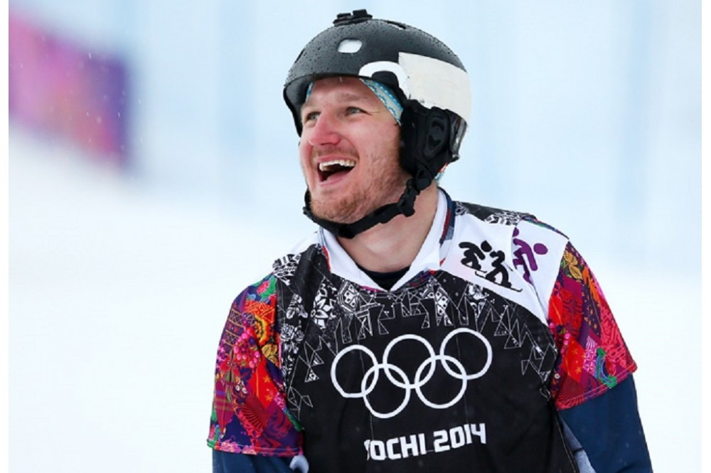Nikolay Olyunin won a snowboard cross silver medal at Sochi 2014