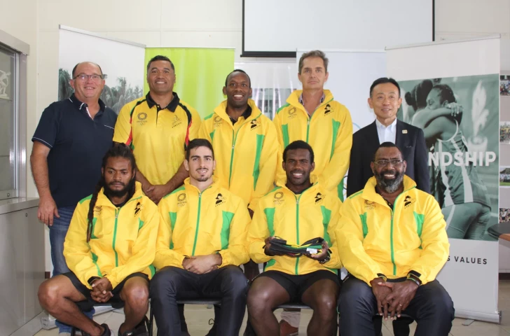 Vanuatu's Olympic delegation for Tokyo 2020 has been unveiled following their arrival in the Japanese capital ©VASANOC