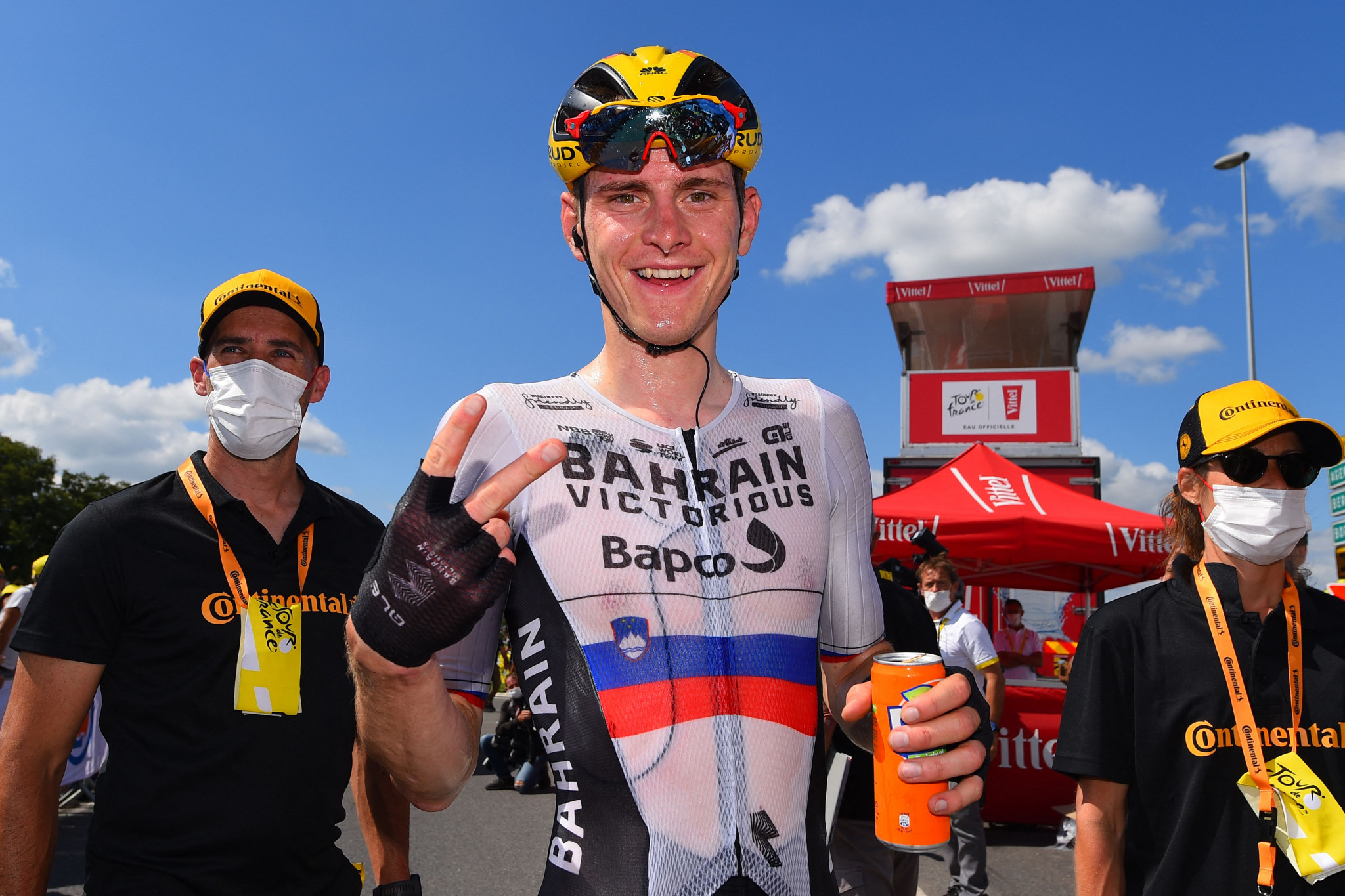 Matej Mohorič claimed his second stage win of the 2021 Tour de France ©Getty Images