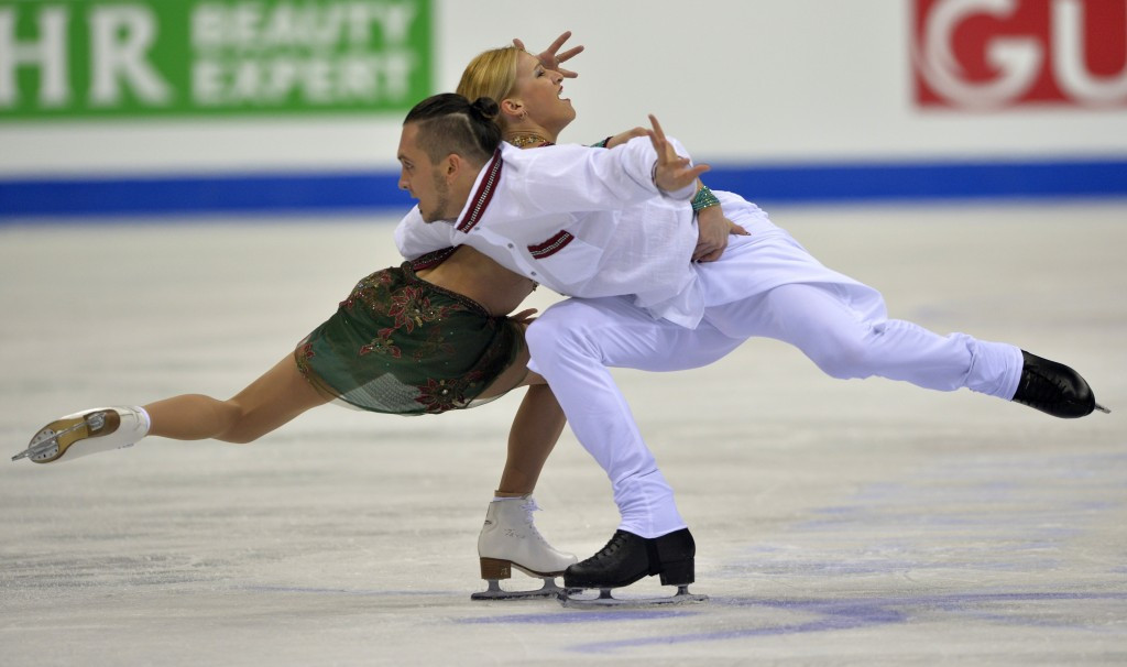 Russia's Olympic champions Tatiana Volosozhar and Maxim Trankov are poised to claim a fourth pairs title