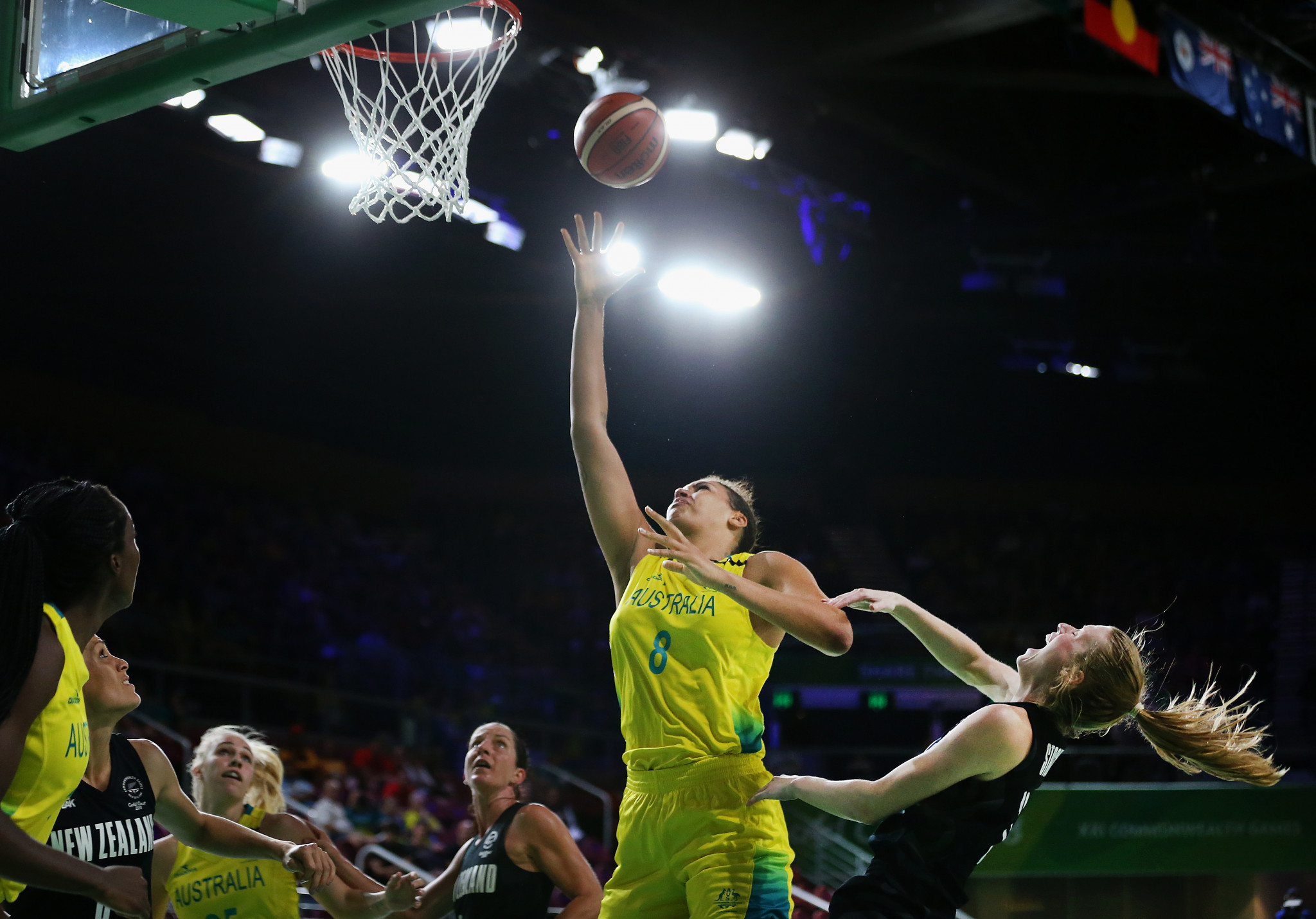 Liz Cambage admitted "things got heated" in Australia's game against Nigeria ©Getty Images