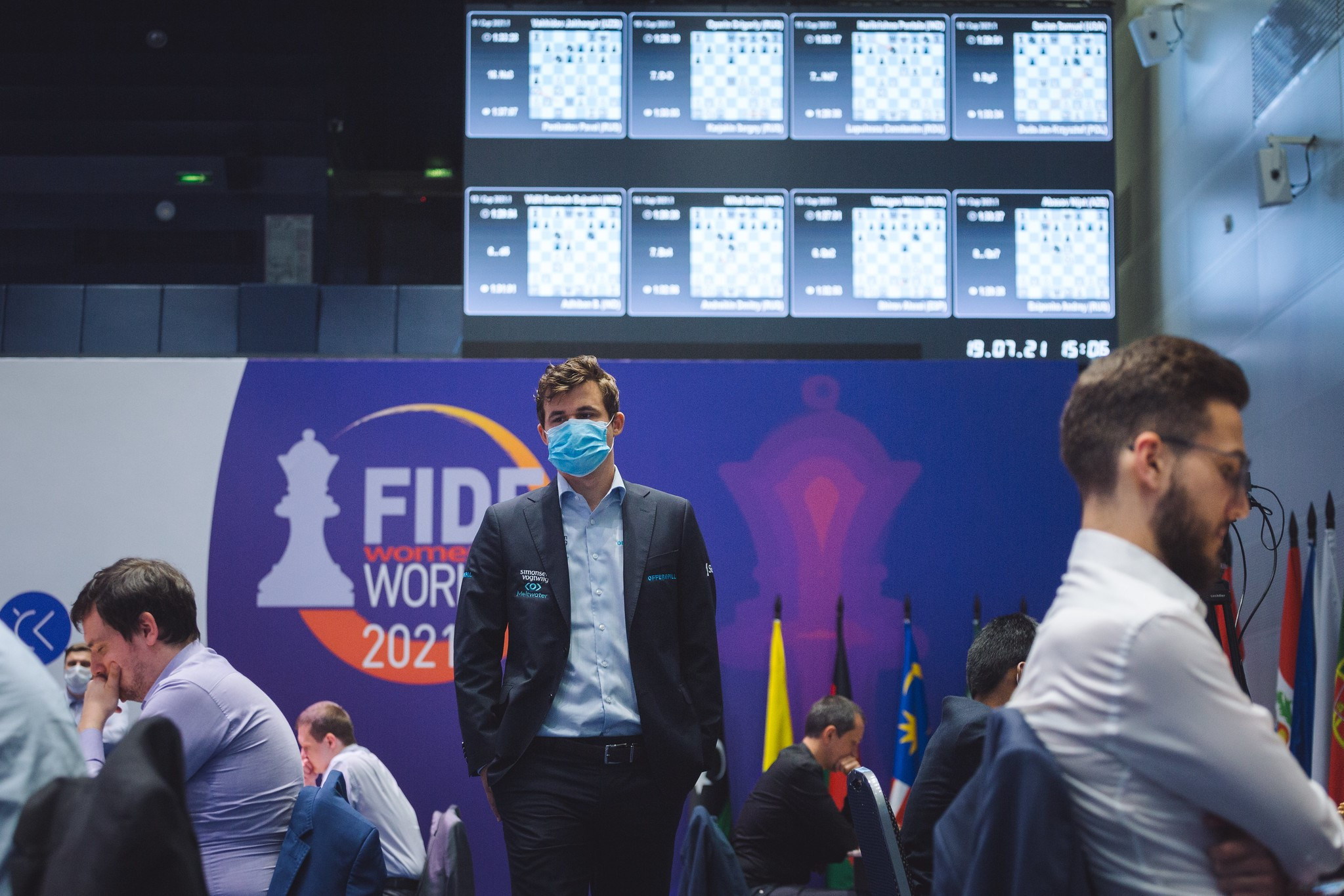 Magnus Carlsen will face either Russia's Maxim Matlakov or Radoslaw Wojtaszek of Poland in round four ©FIDE/Anastasiia Korolkova 