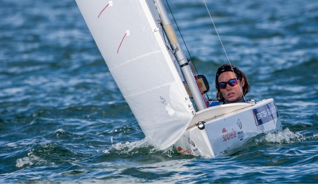 Great Britain’s 2.4mR sailor Helena Lucas claimed her first gold at the Miami World Cup on her sixth attempt