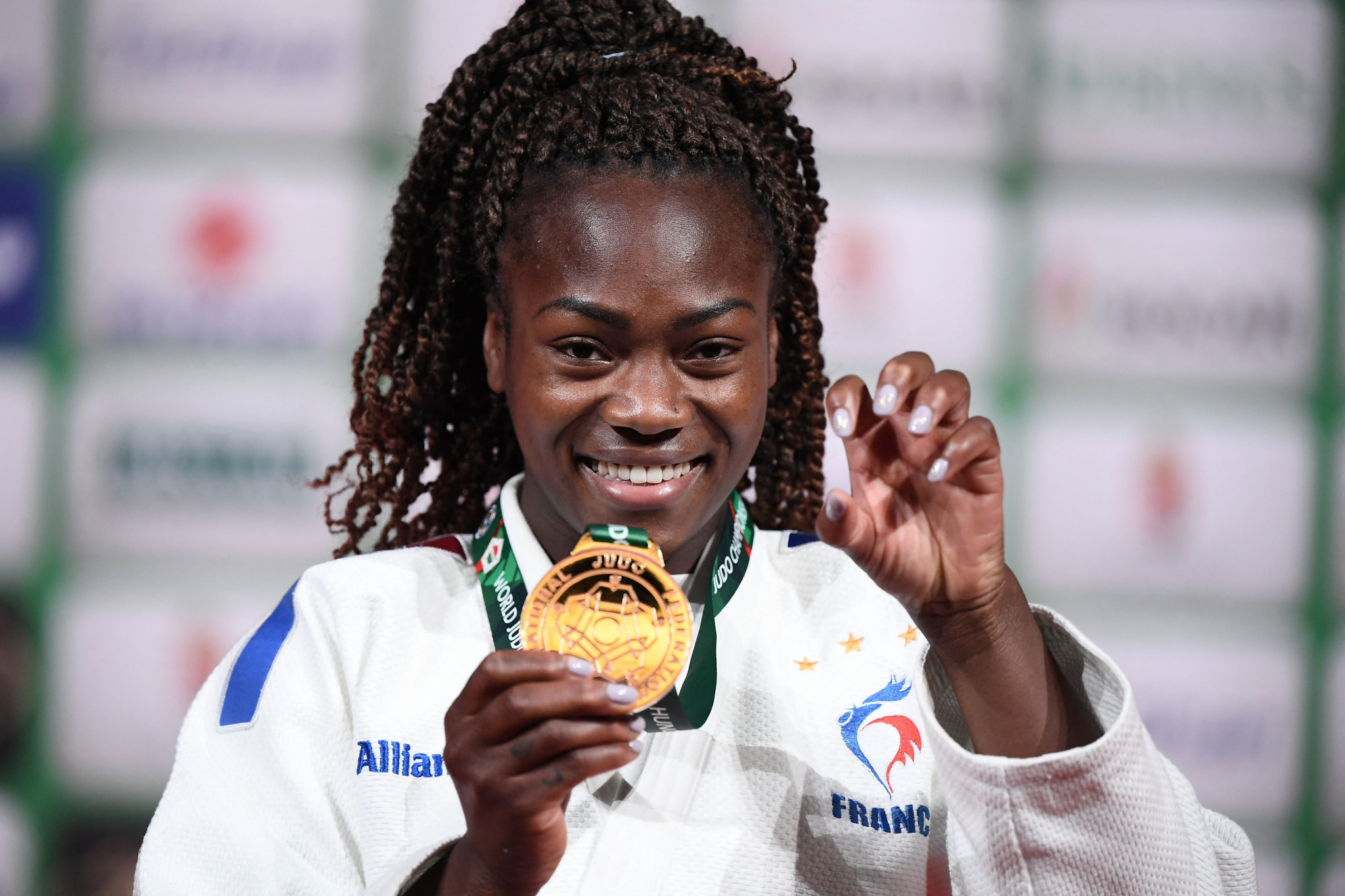 France's Clarisse Agbegnenou is now five-time European and five-time world champion, and won the Best European Female Judoka award for 2019 and 2020 ©Getty Images
