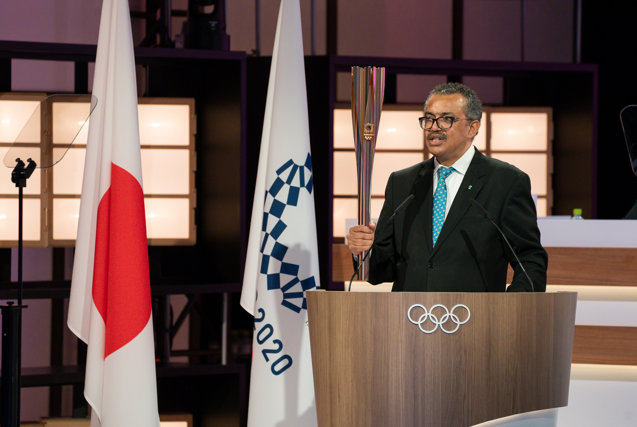 World Health Organization director general Tedros Adhanom gave a keynote speech to open the day ©IOC