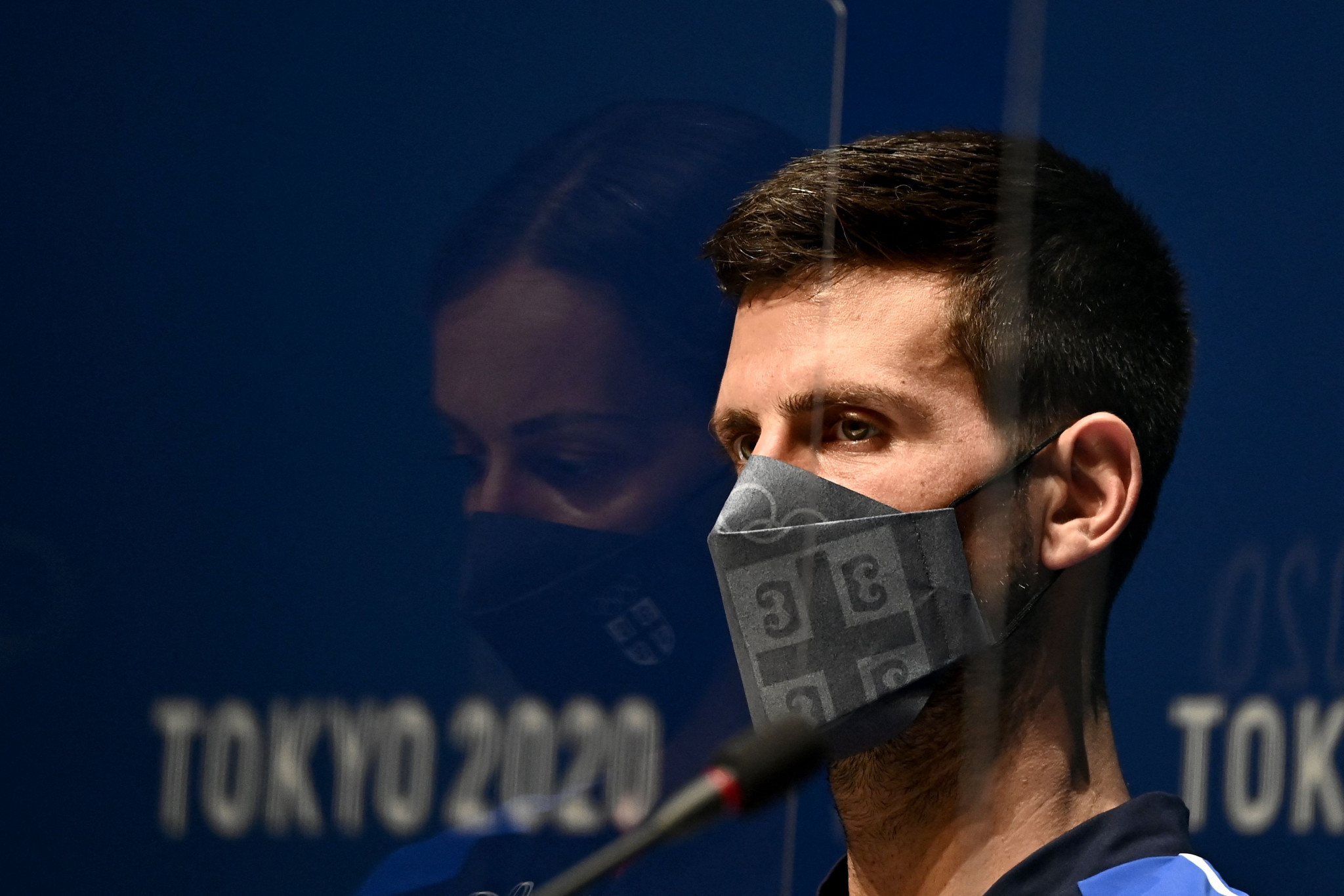 Tennis star Novak Djokovic was the main draw at a Serbian press conference ©Getty Images