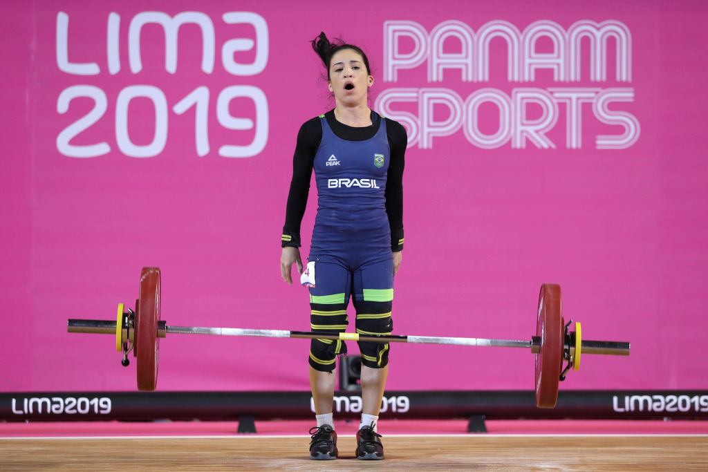 Brazilian weightlifter Natasha Rosa Figueiredo, who missed a medal by one place at the 2019 Pan American Games in Lima, has been cleared by CAS to compete at the Tokyo 2020 Olympics and is due to be in action on Saturday (July 24) ©Getty Images