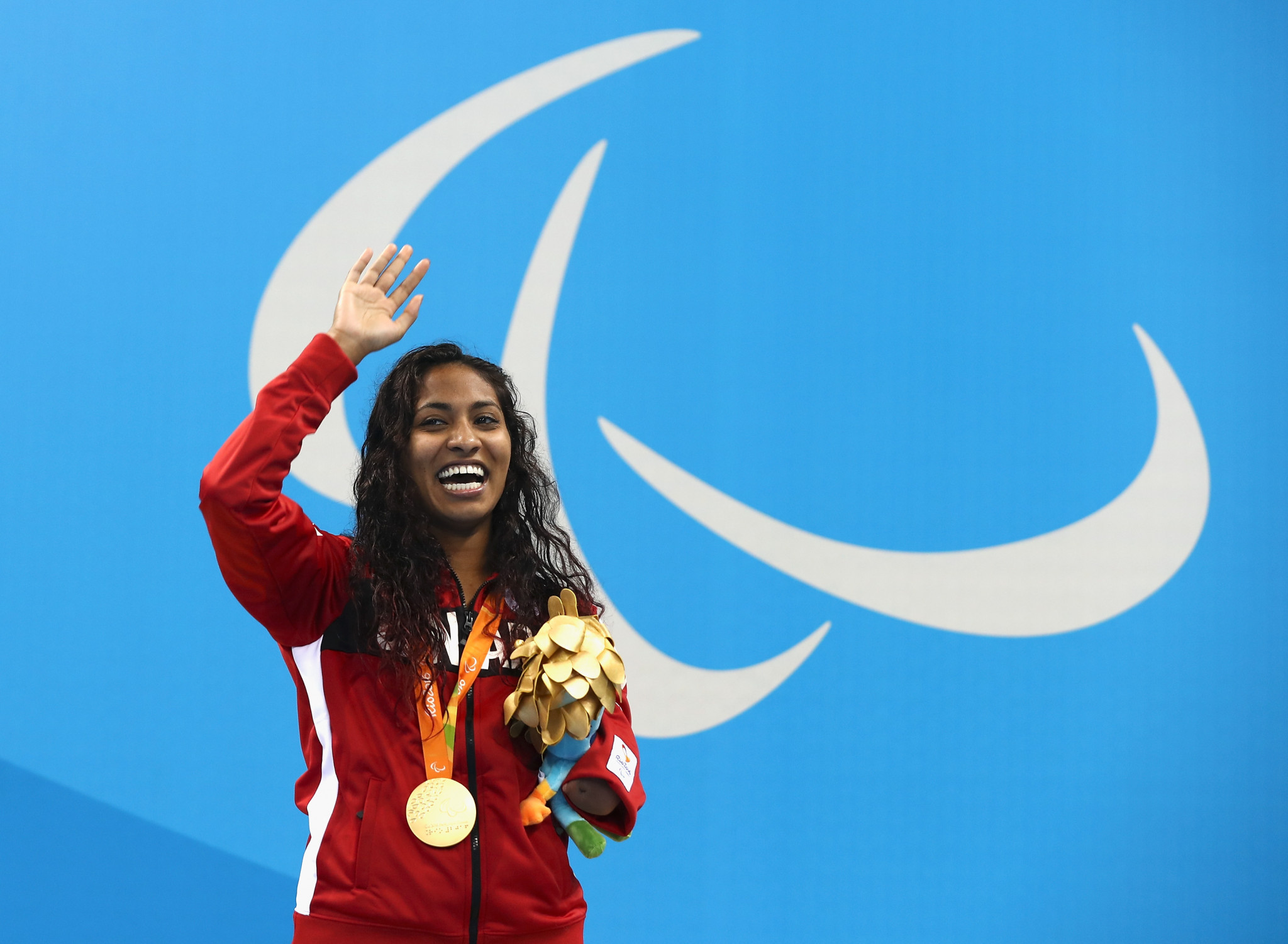 Katarina Roxon is one of three athletes to feature in the We're Here campaign ©Getty Images