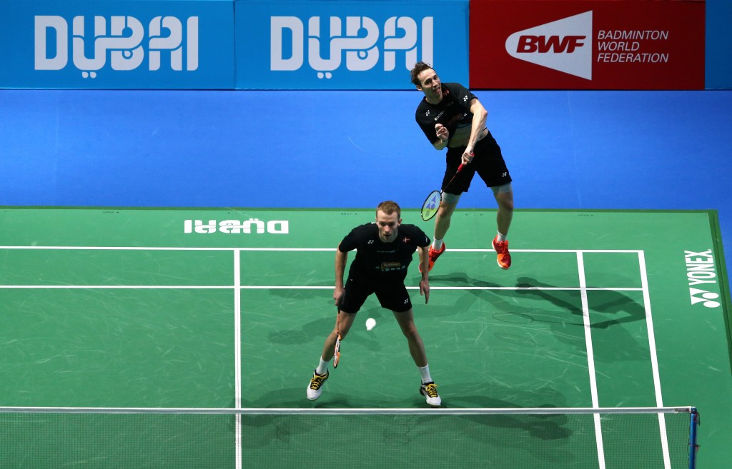 Men’s doubles top seeds Mathias Boe and Carsten Mogensen of Denmark crashed out at the semi-final stage ©Getty Images