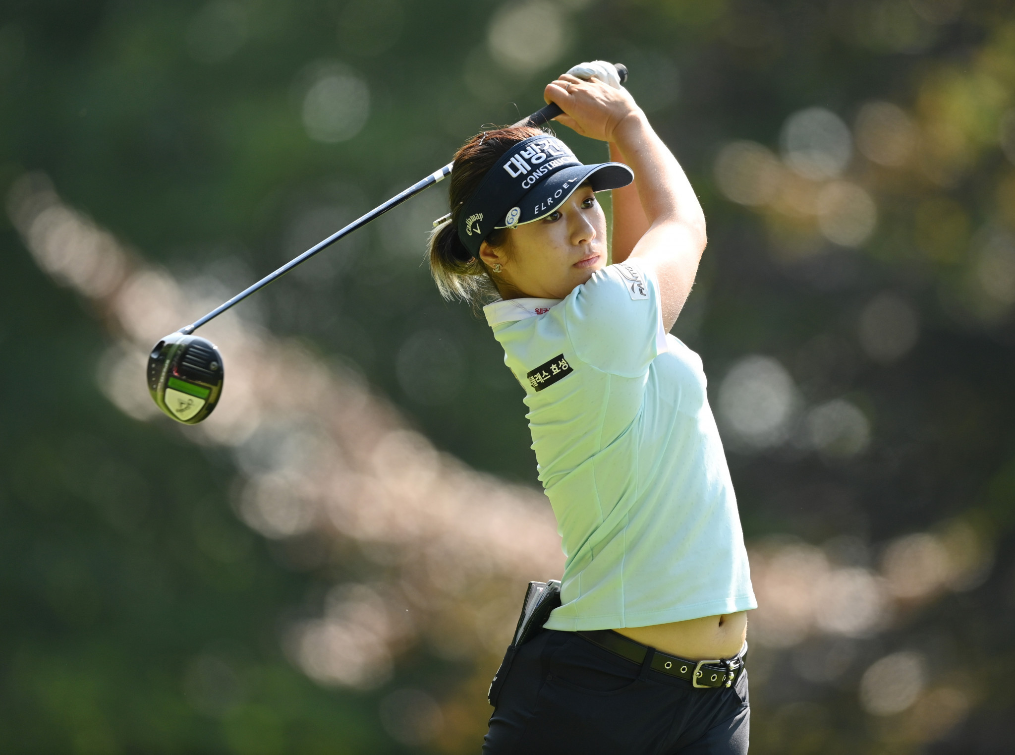 Lee6 Jeong-eun leads the Evian Championship by three shots after a record equalling round of 61 ©Getty Images