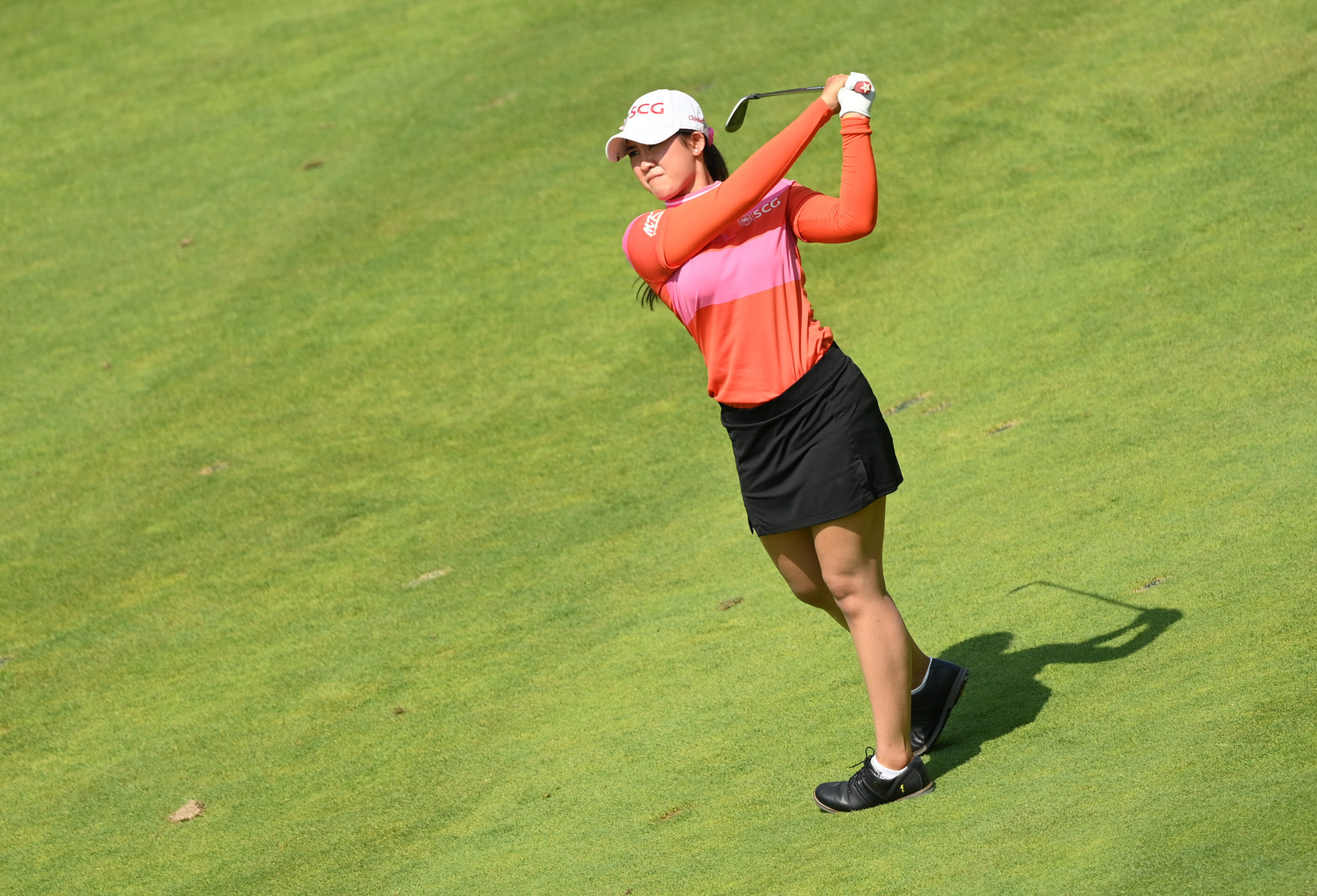 Co-leader after round one Pajaree Anannarukarn and fellow Thai player Moriya Jutanugarn are three behind Lee6 at the halfway point of the Evian Championship ©Getty Images