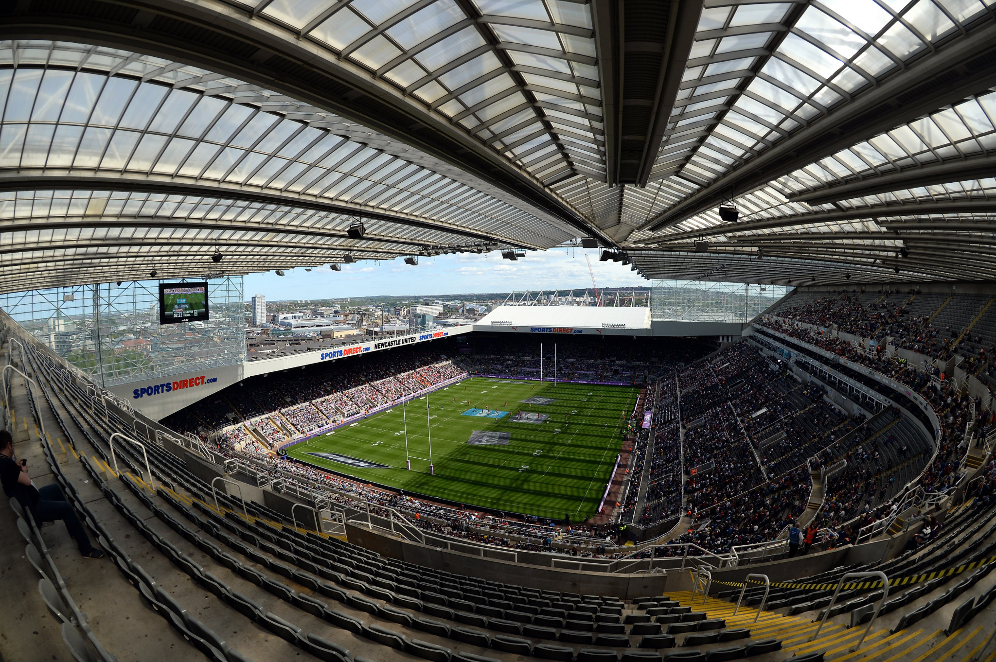 St James' Park will host the first game of the Rugby League World Cup on October 23 ©Getty Images