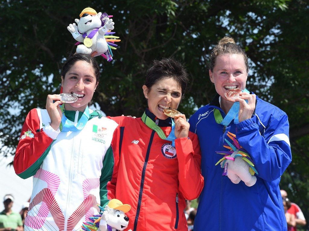 Flora Duffy (right) will be targeting a third appearance at the Olympic Games