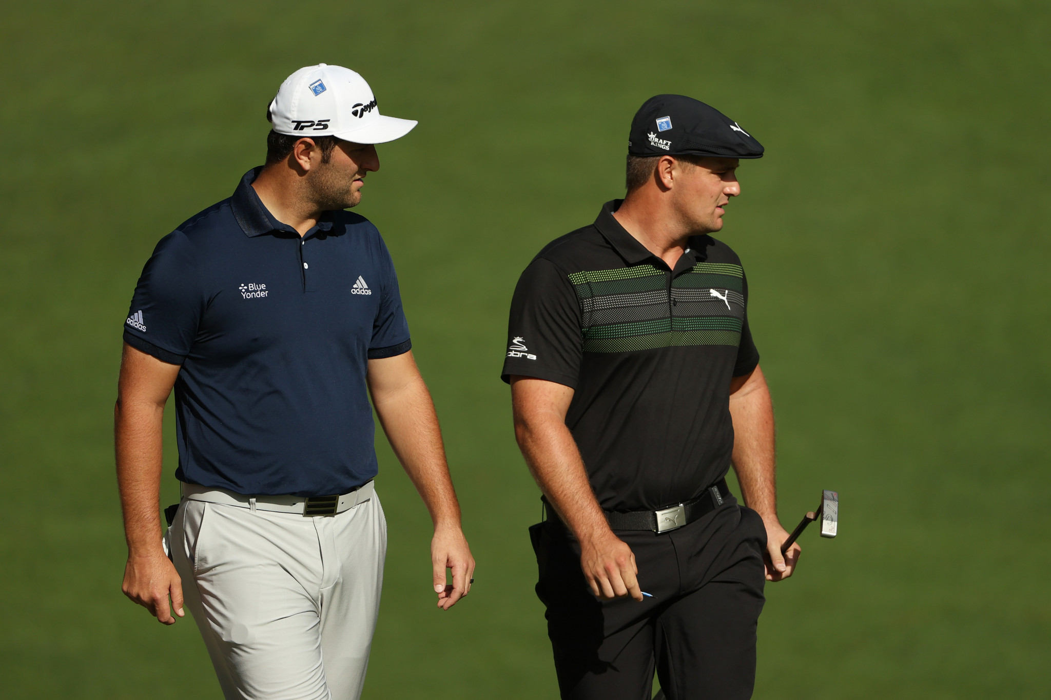 Jon Rahm, left, and Bryson DeChambeau are out of the golf event at Tokyo 2020 after testing positive for COVID-19 ©Getty Images