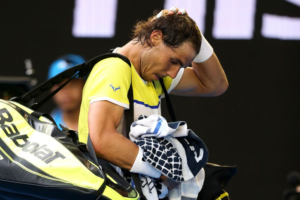 Spaniard Rafael Nadal suffered a shock first-round exit to compatriot Fernando Verdasco ©Getty Images 