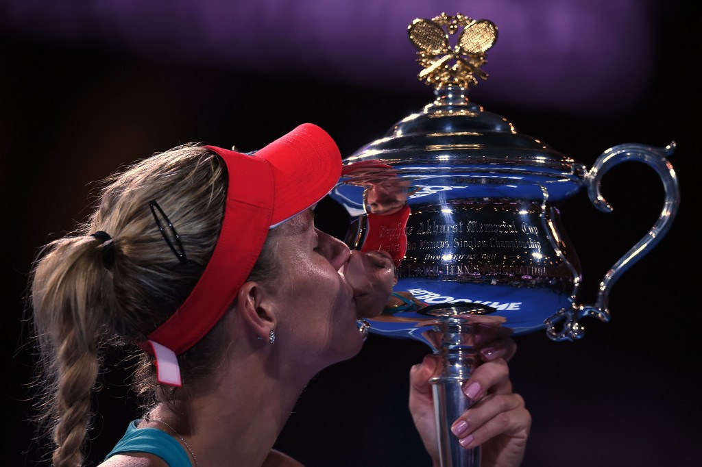 Angelique Kerber of Germany also earned her maiden Grand Slam title after she beat top seed Serena Williams ©Getty Images