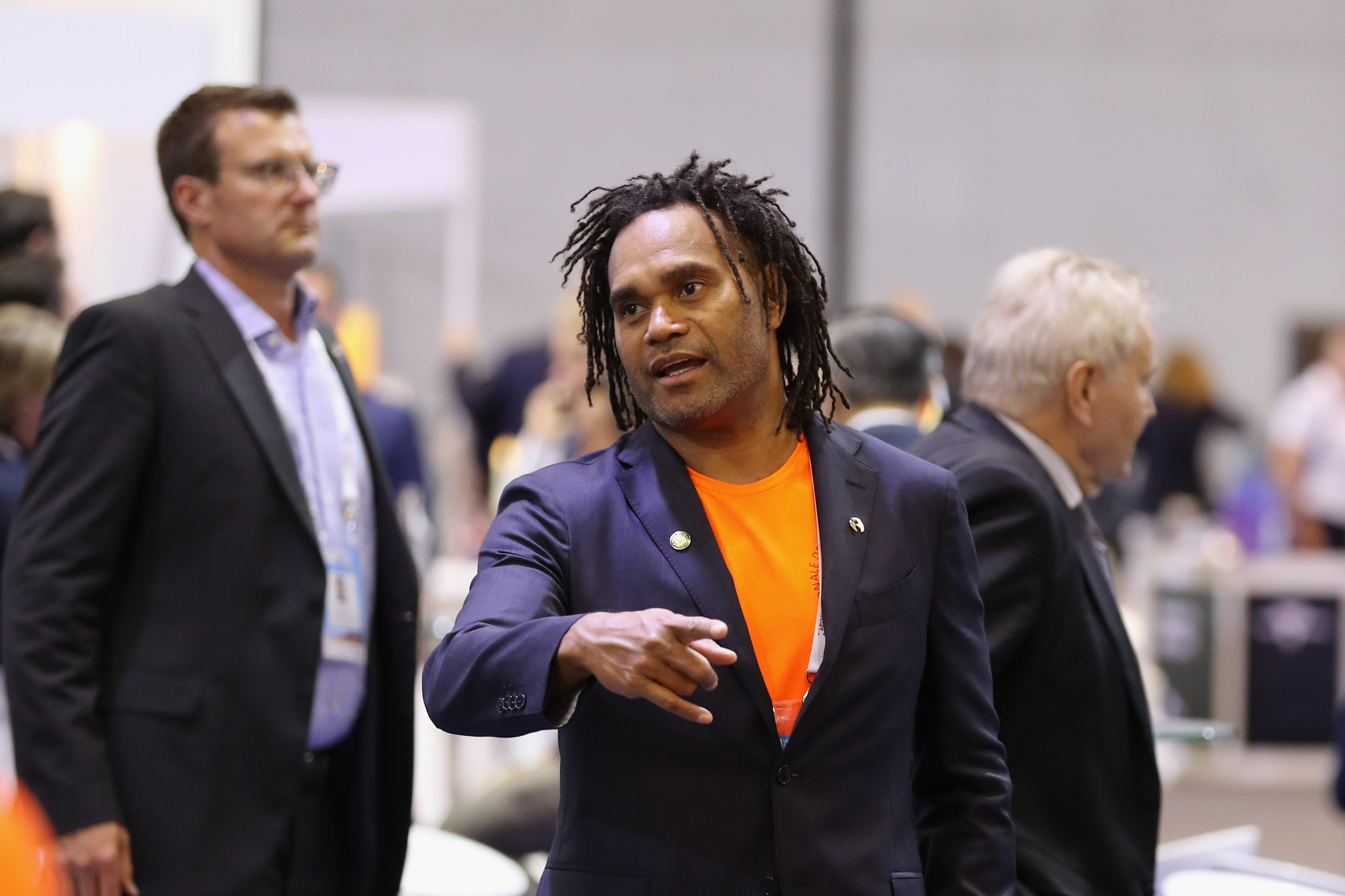  A number of past and present footballers have been attracted by teqball, including Christian Karembeu ©Getty Images