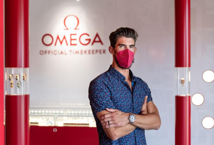 Phelps visits Omega at Tokyo 2020 and discusses Čavić finish
