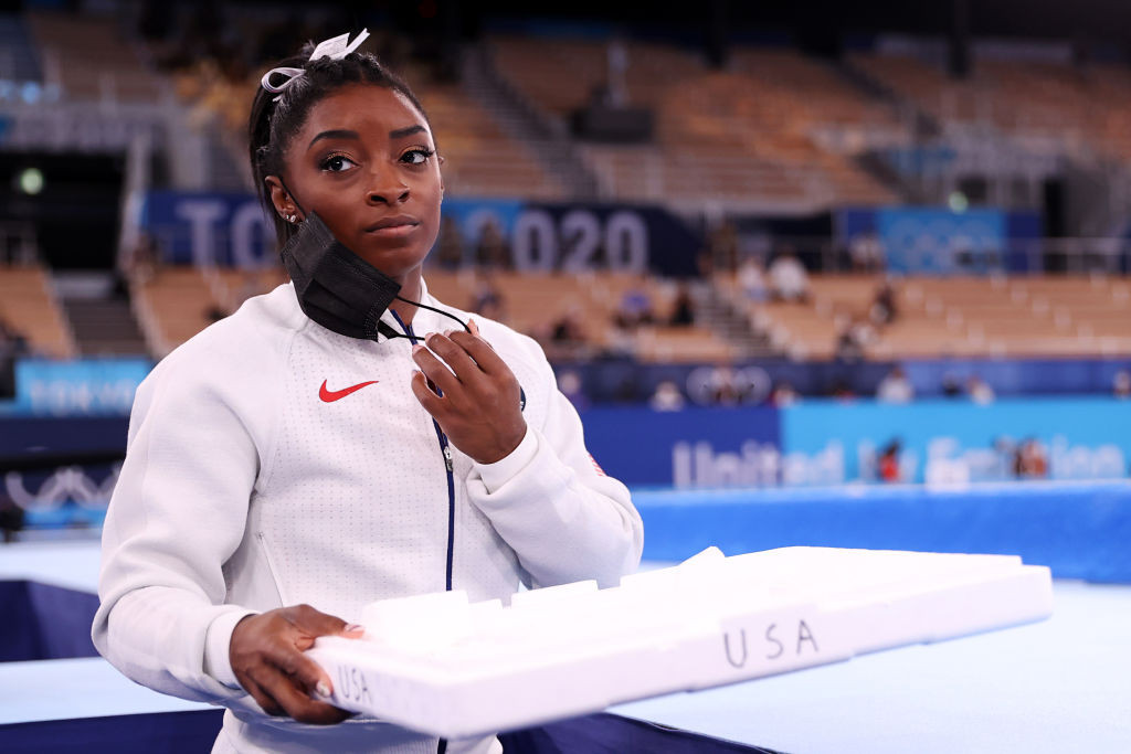 Simone Biles has withdrawn from tomorrow's individual all-around final ©Getty Images