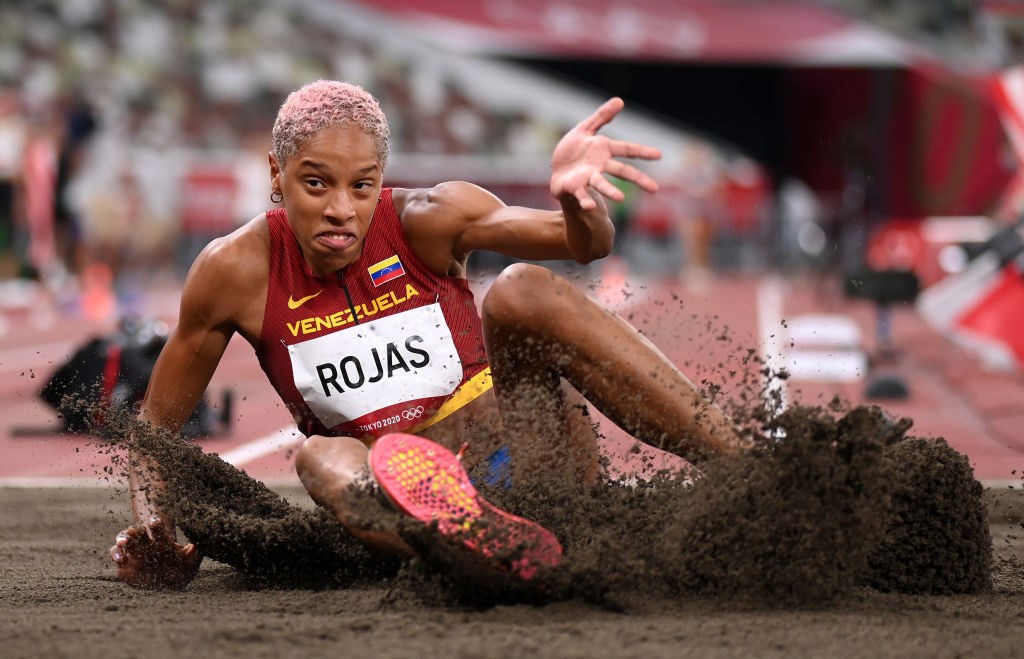 Venezuela's double world triple jump champion Yulimar Rojas needed just one effort to qualify for Sunday's final ©Getty Images