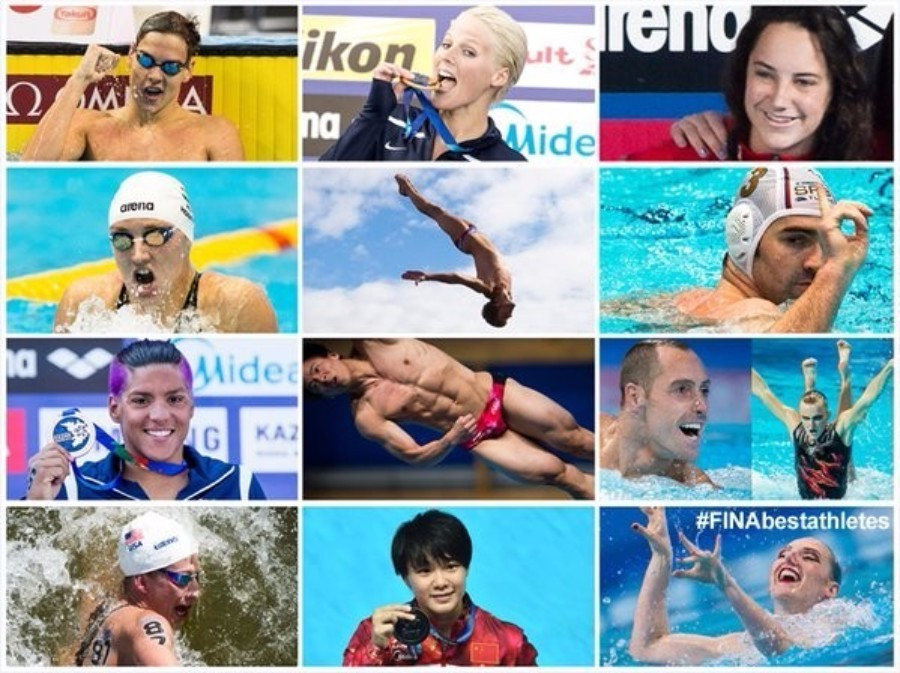 Twelve award winners were crowned across the aquatics disciplines today ©FINA