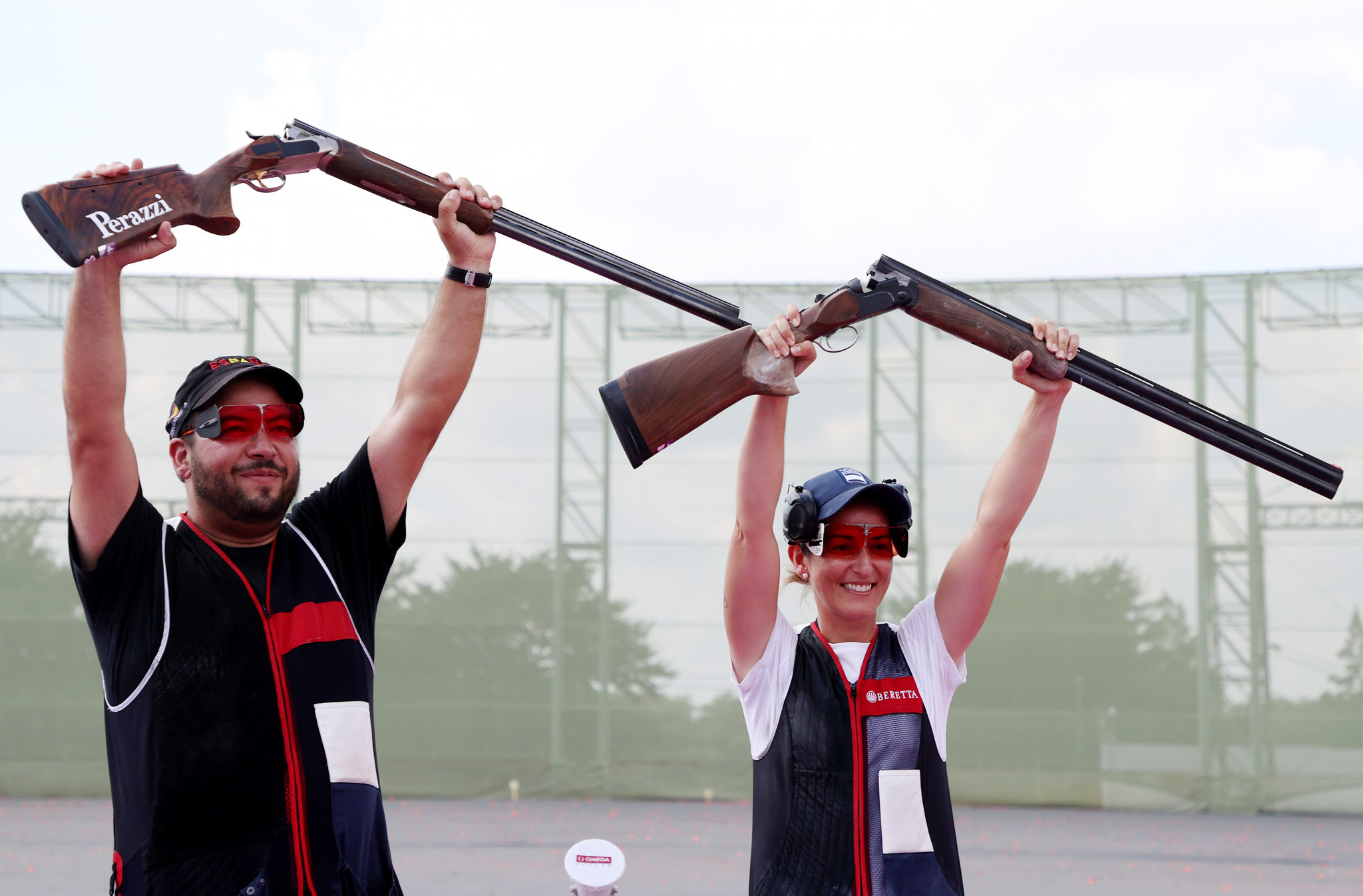 Shooters Fatima Galvez and Alberto Fernandez won Spain's first gold of Tokyo 2020 ©Getty Images