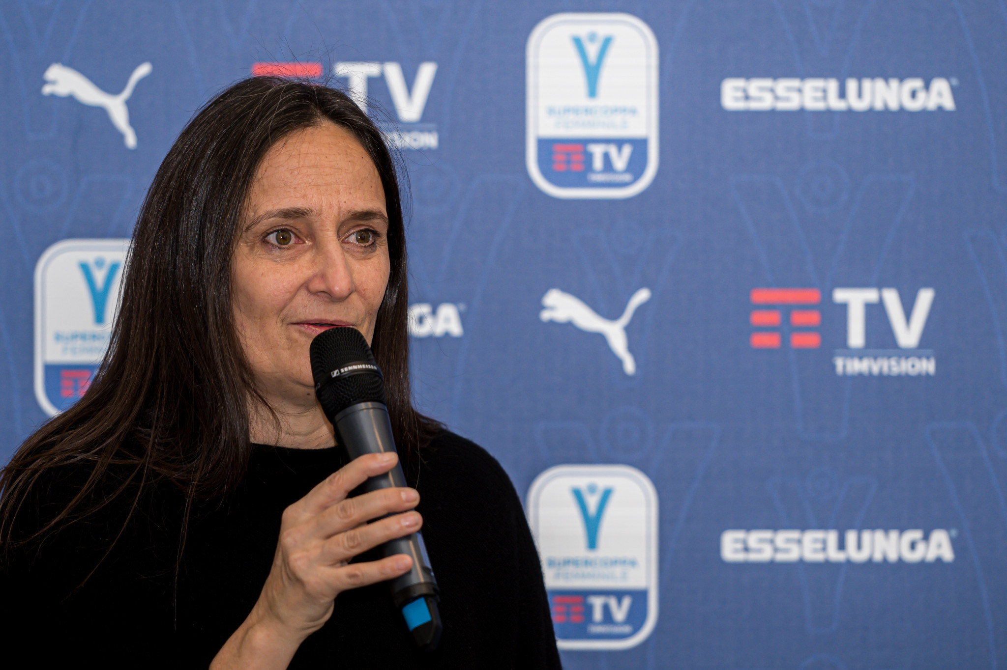 Ludovica Mantovani, President of the Italian Women's Football Division, welcomed the presence of teqball at the Women’s Primavera Championship ©Getty Images