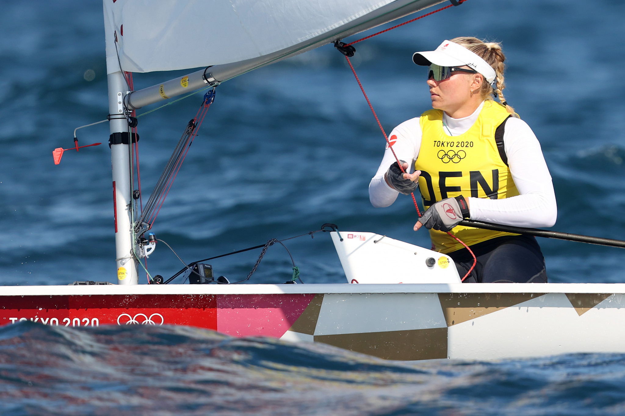 Denmark's Anne-Marie Rindom earned the women's laser radial title at the Tokyo 2020 Olympic Games ©Getty Images