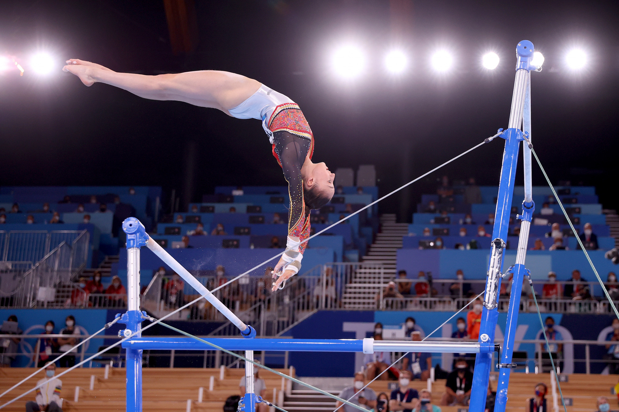 Nina Derwael won Belgium's first gold medal of Tokyo 2020 on the uneven bars ©Getty Images