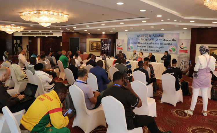 The African Sambo Confederation Congress was held the day before the start of the African Sambo Championships in Cairo ©FIAS