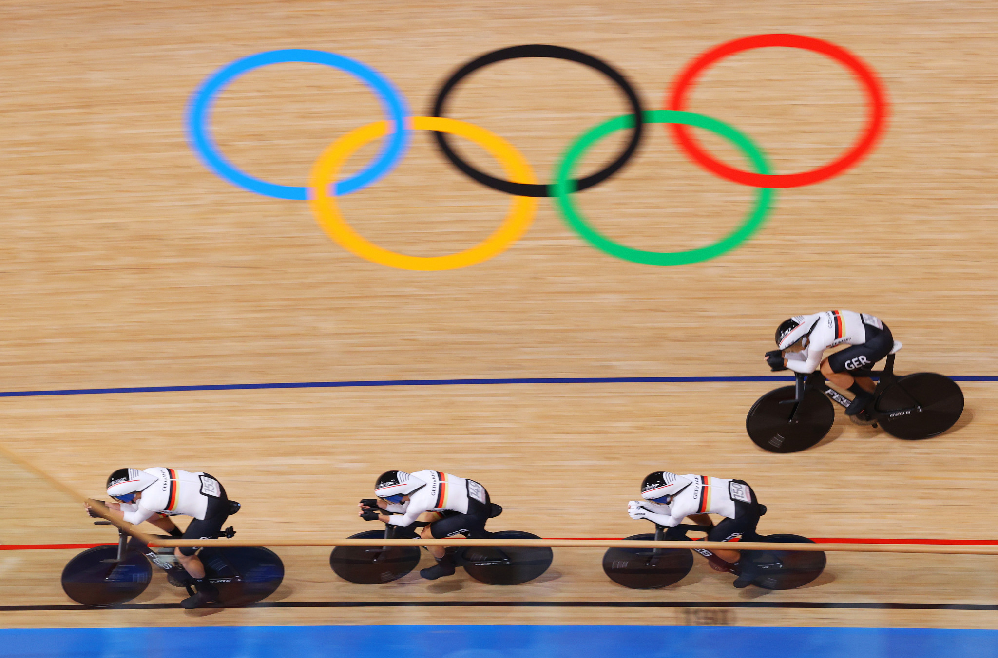 Germany produced a world record in women's team pursuit qualification ©Getty Images